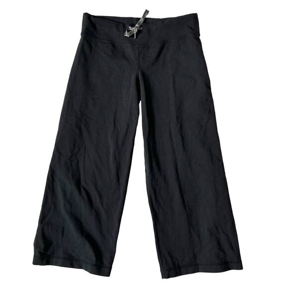 Lululemon Pin Stripe Wide Leg Cropped Yoga Lounge Pant - Picture 1 of 9